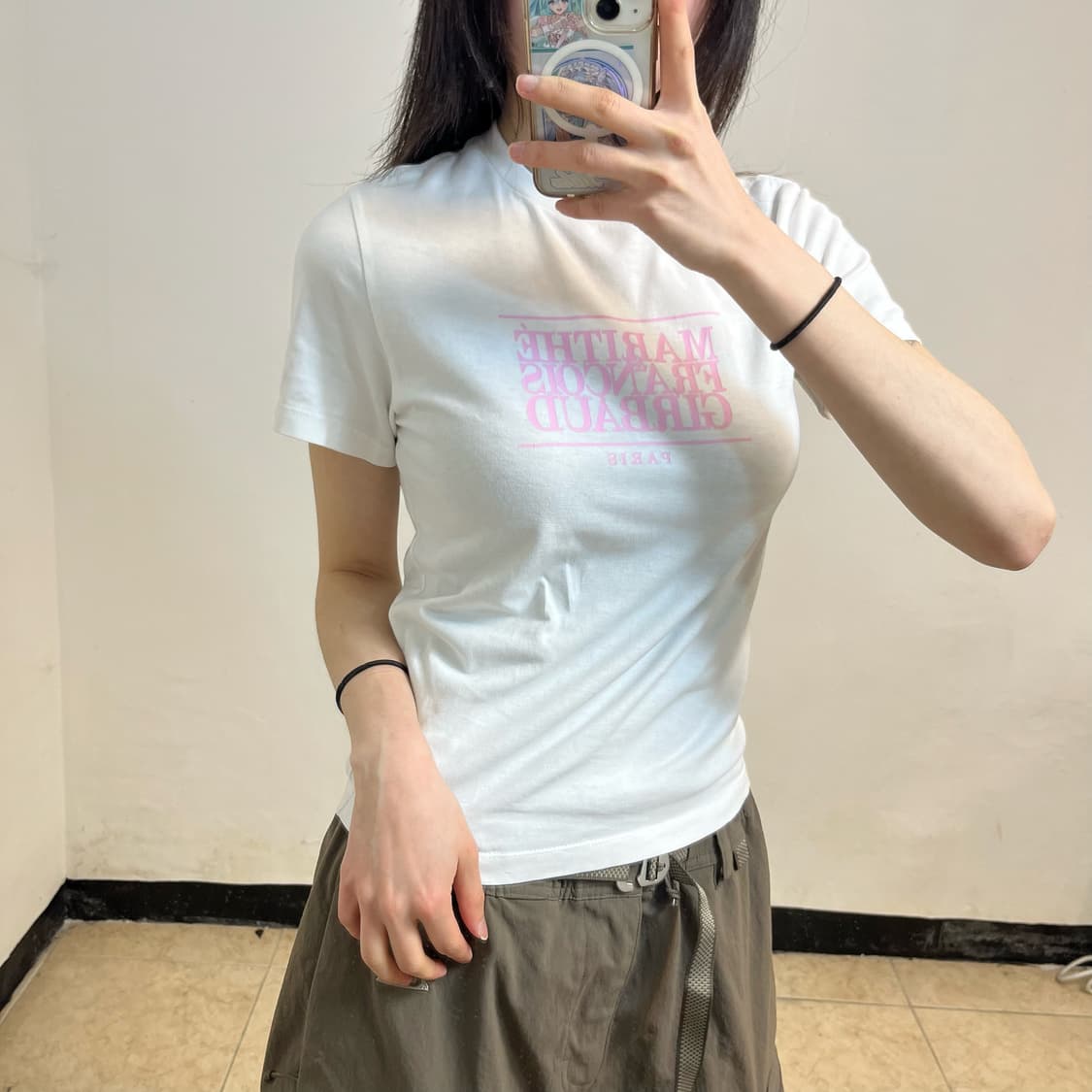 Marithé François Girbaud white t-shirt 상품이미지2