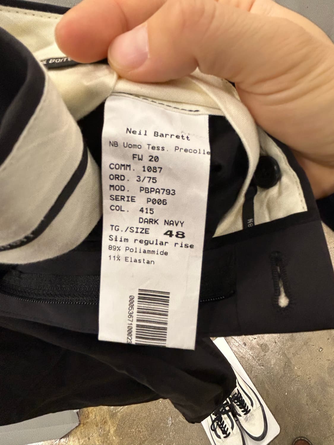 Neil Barrett 닐바렛 슬림핏 카고 팬츠 상품이미지6