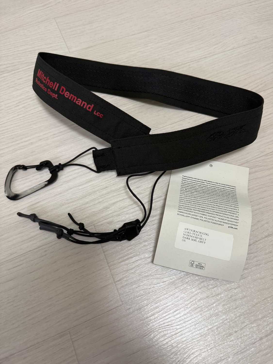 [48][OS] GR10K/ 클롭만 섕크 스트럭처드 팬츠, 디멘드 벨트 상품이미지9