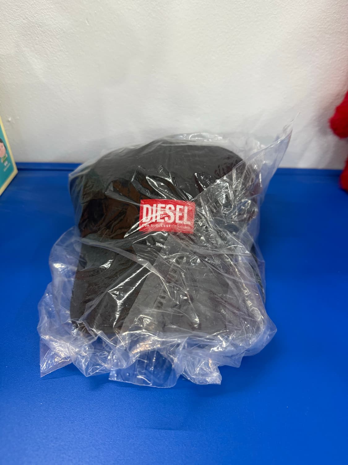 디젤 코리 자크 워시 로고 패치 베이스볼 캡 블랙 상품이미지1