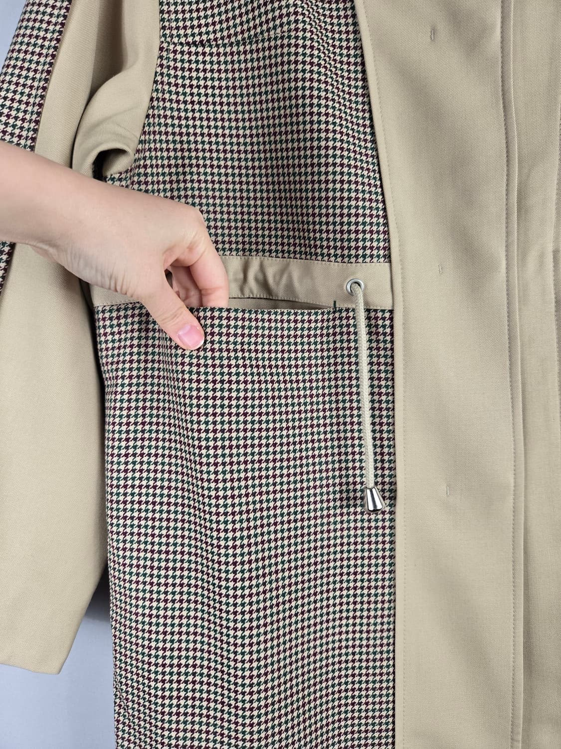 [무료배송]앤더슨벨 XS 여성 오버핏 울 혼방 싱글 트렌치코트 상품이미지5