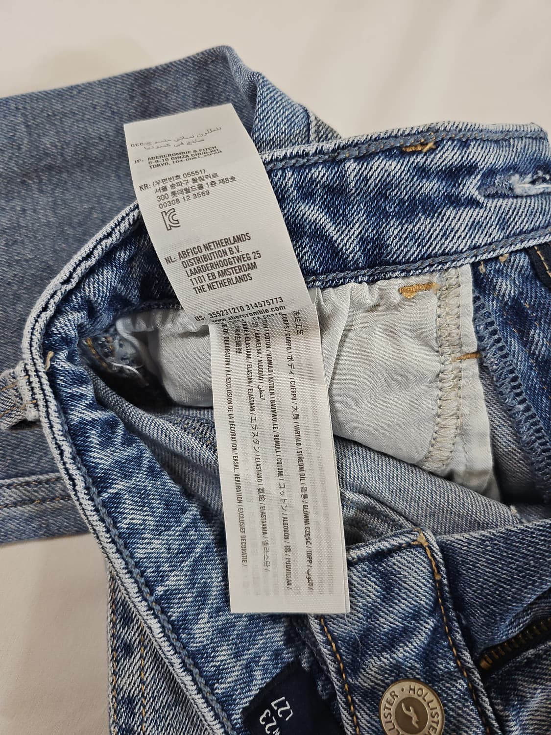 [23] 홀리스터 빈티지 하이라이즈 데님 팬츠 청바지 mom jeans 상품이미지7
