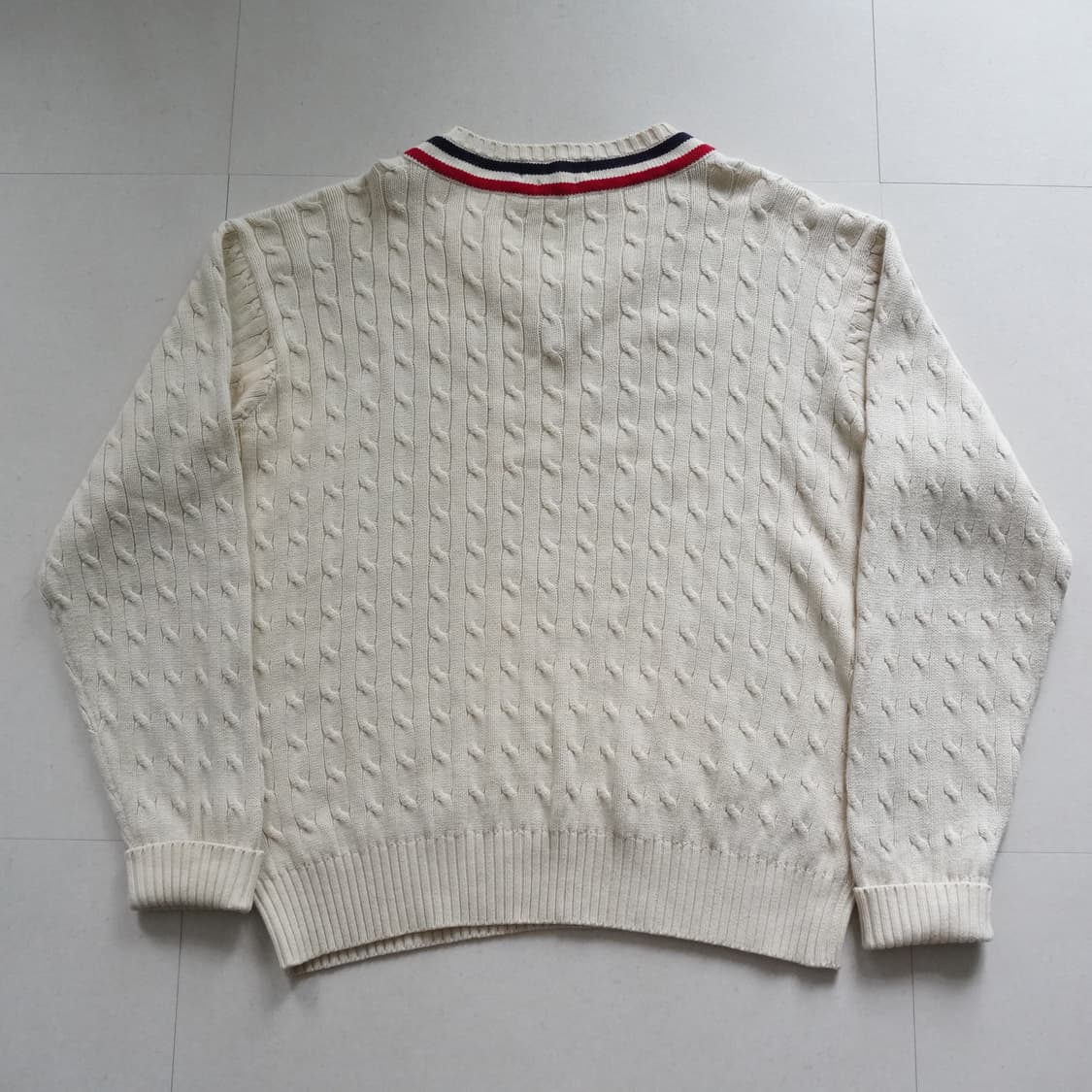 90s [올드폴로] 두산정품 랄프로렌 크리켓 브이넥 니트 상품이미지8