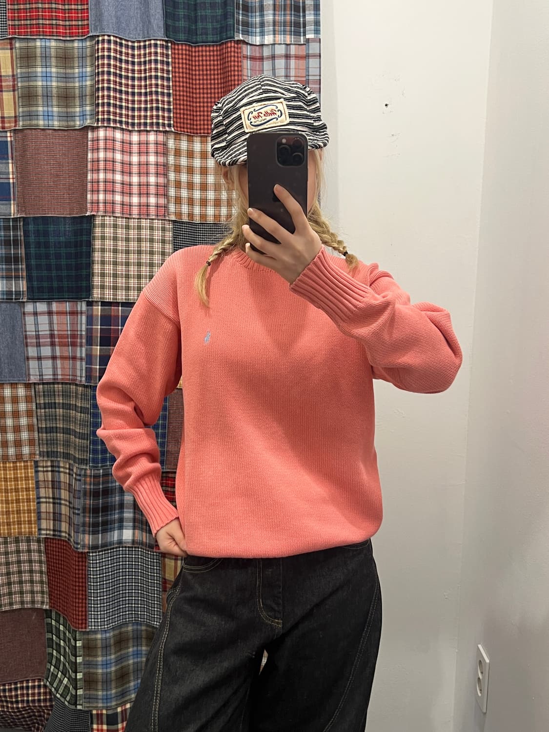 폴로 핑크 니트 상품이미지4