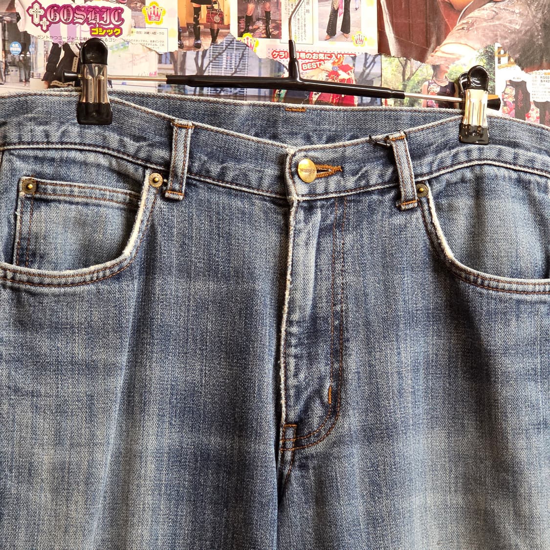 JPN 랭글러 연청 스트레이트 팬츠 . 상품이미지6