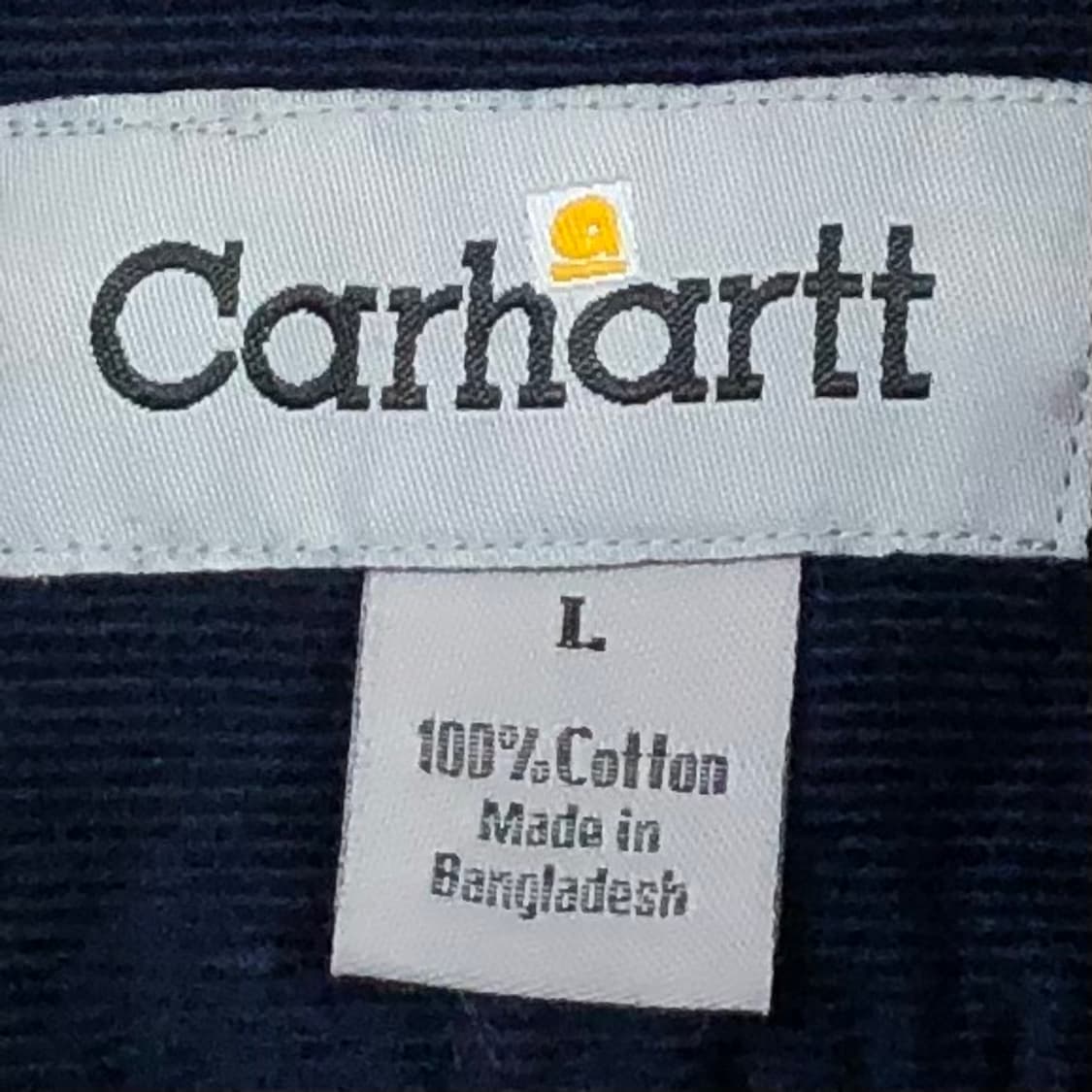 L 칼하트 네이비 코듀로이 셔츠 상품이미지3