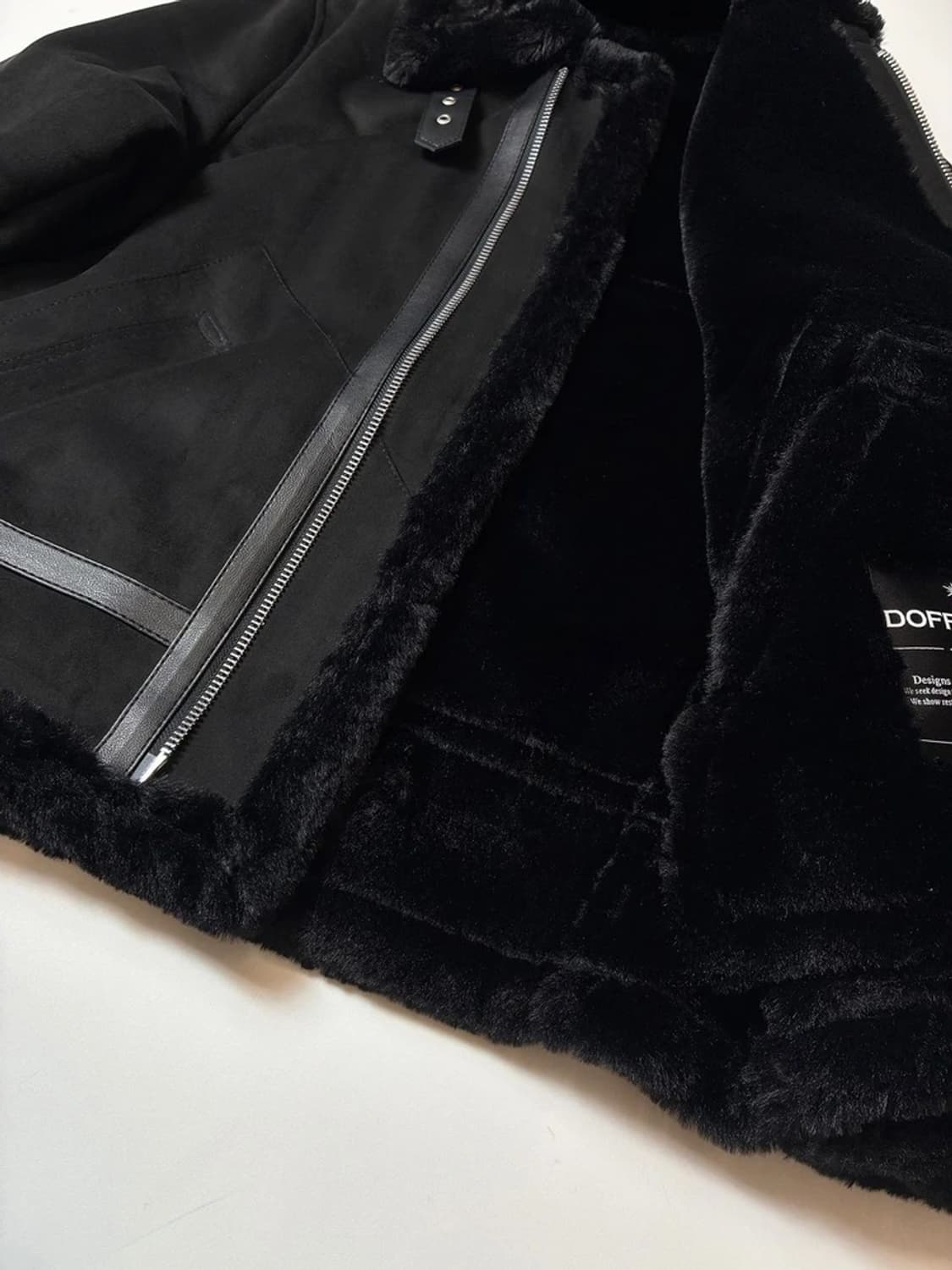 도프제이슨 솔리드 스웨이드 무톤 무스탕 자켓 PN8204 상품이미지4