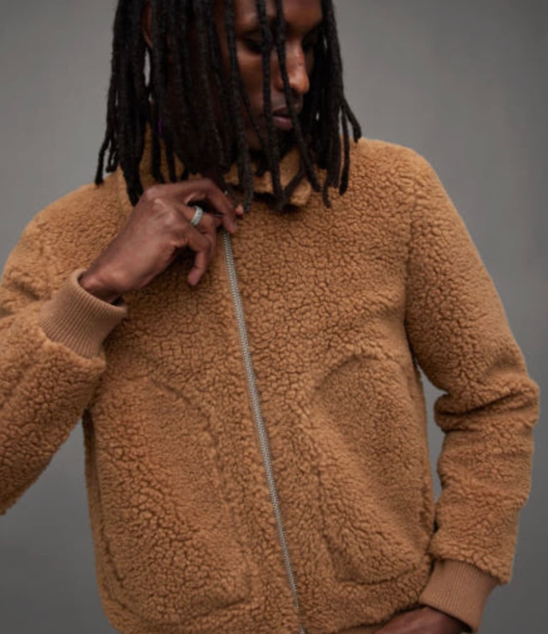 올세인츠 버즈 보머(봄버) 후리스(플리스) 자켓 100사이즈 상품이미지6