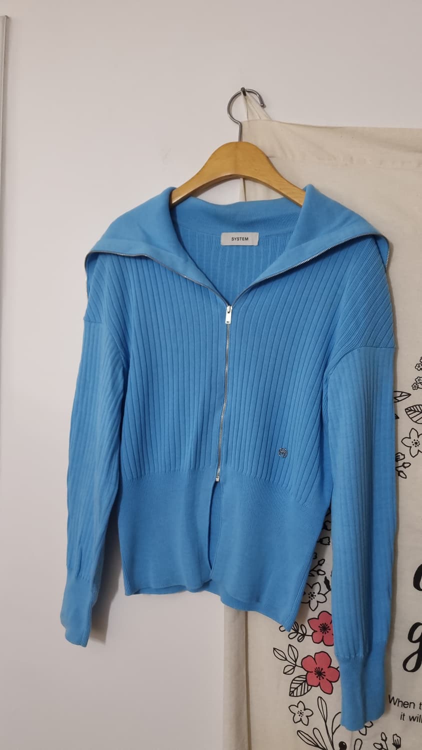 SYSTEM 세일러 칼라 볼드 리브 니트 점퍼 상품이미지2