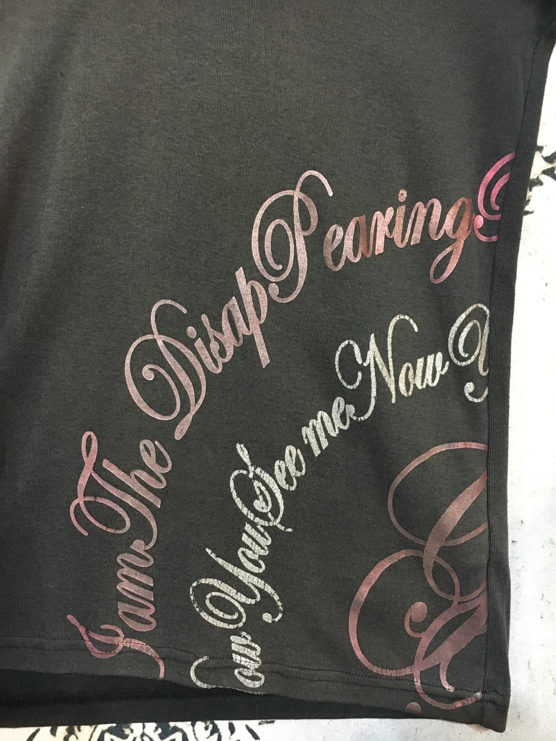 일본빈티지 글리터 레터링 7부 카라 롱슬리브 상품이미지8