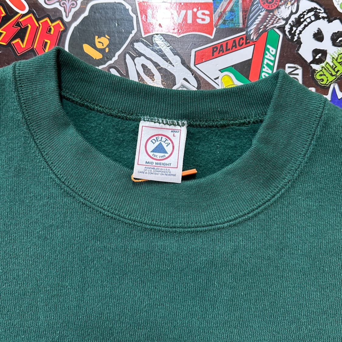 90s USA 델타 블랭크 빈티지 스웻셔츠 L 상품이미지4