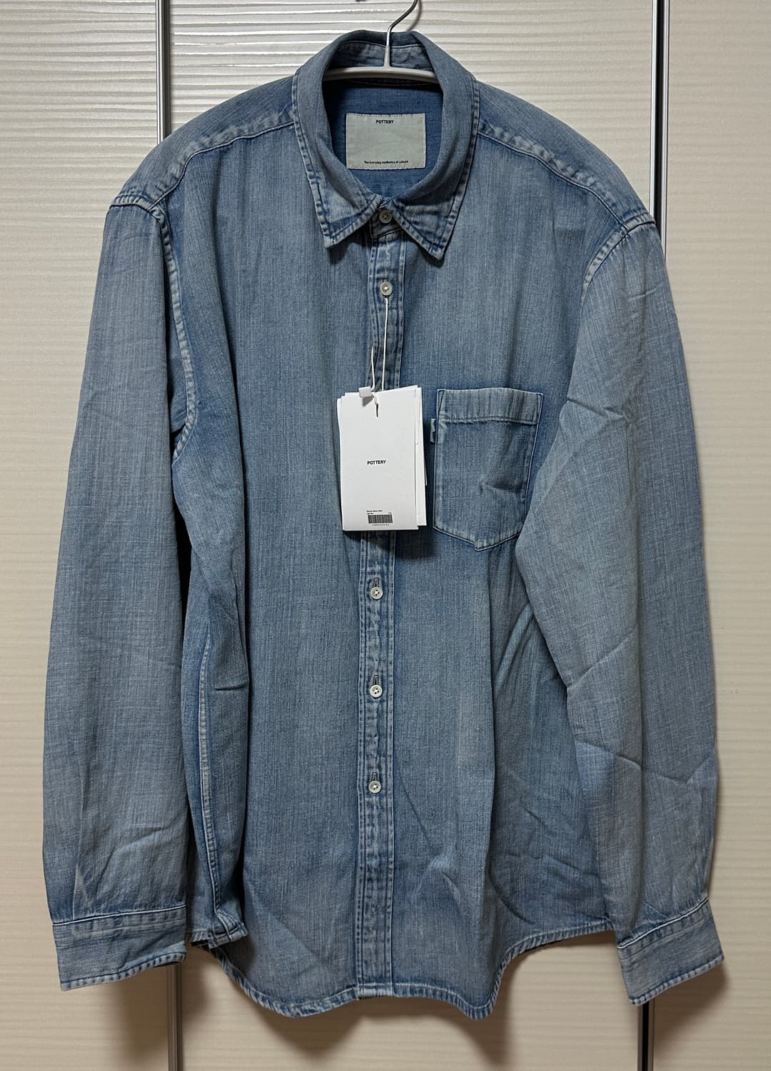 포터리 데님 셔츠 2사이즈 상품이미지2