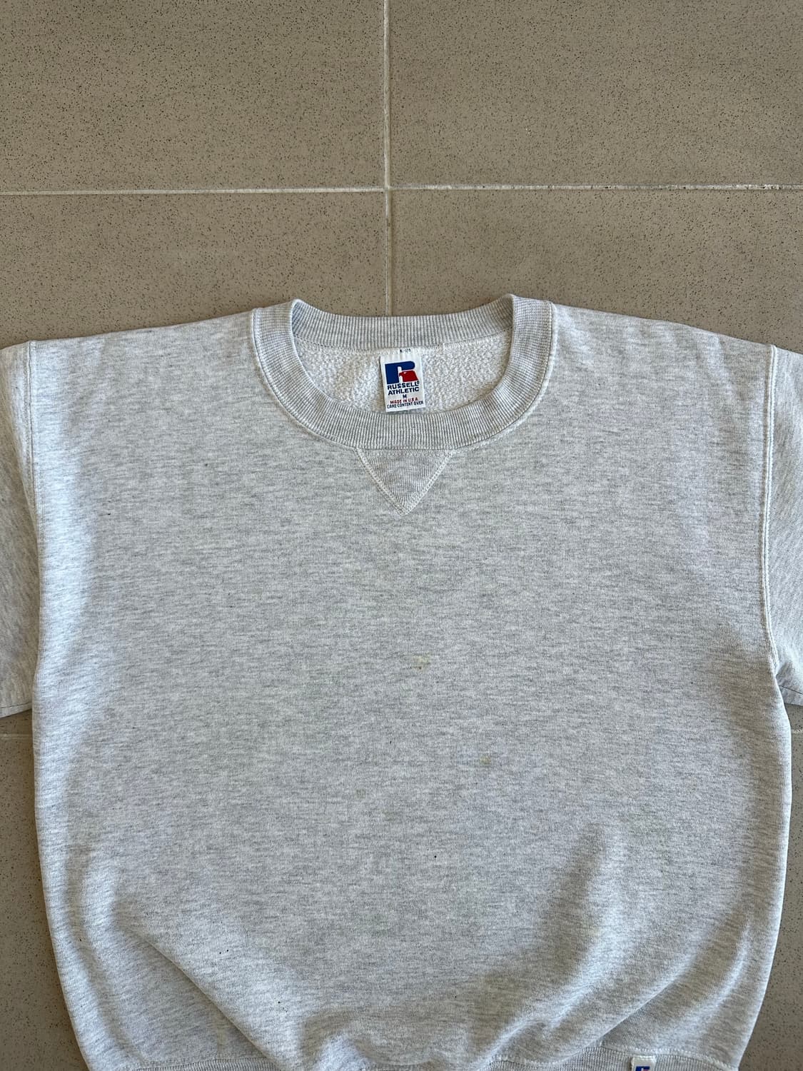 90s 빈티지 러셀 스웻셔츠 그레이 M USA 상품이미지3