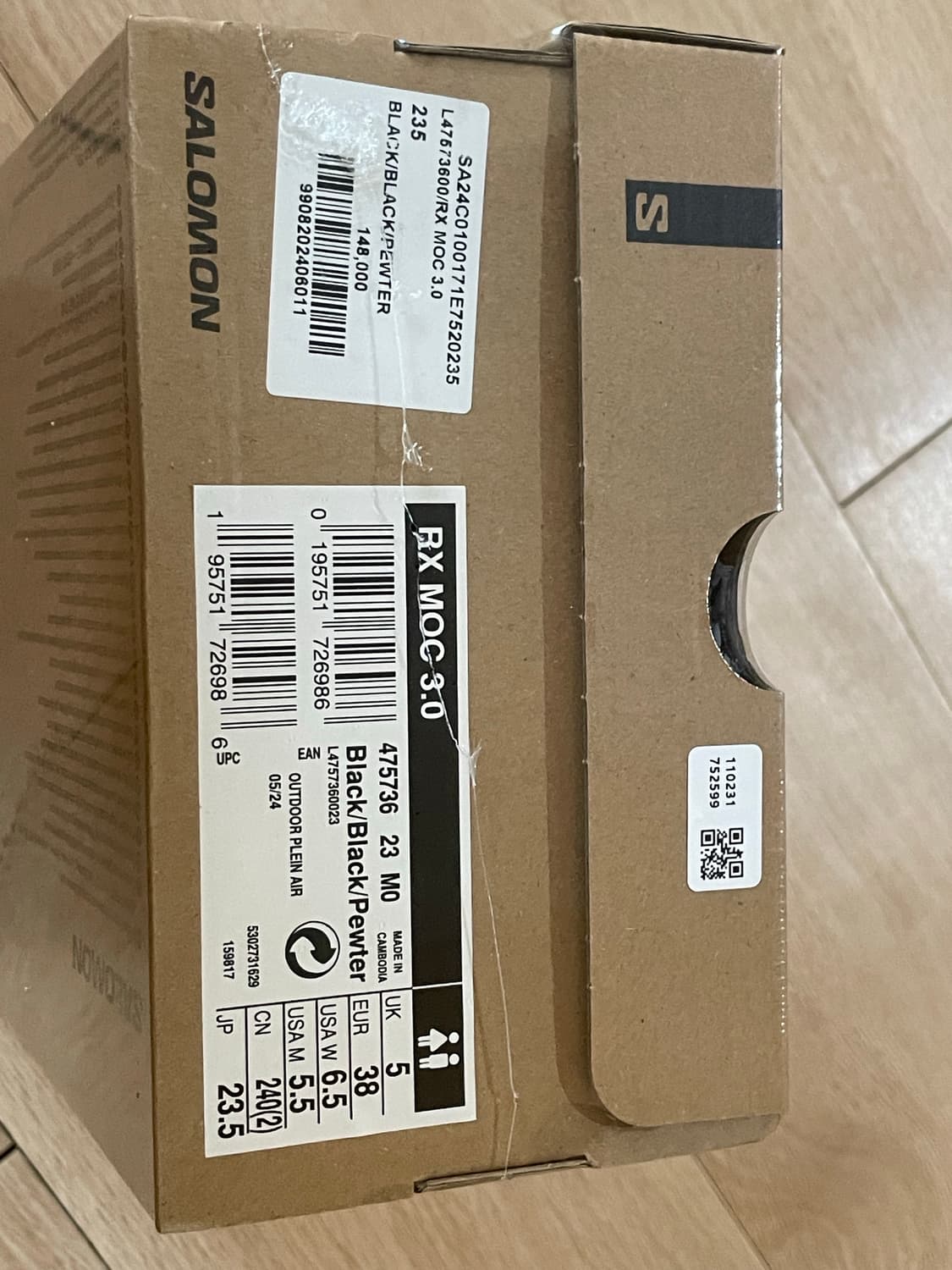 살로몬 RX 모크 3.0 블랙 미개봉 상품이미지2