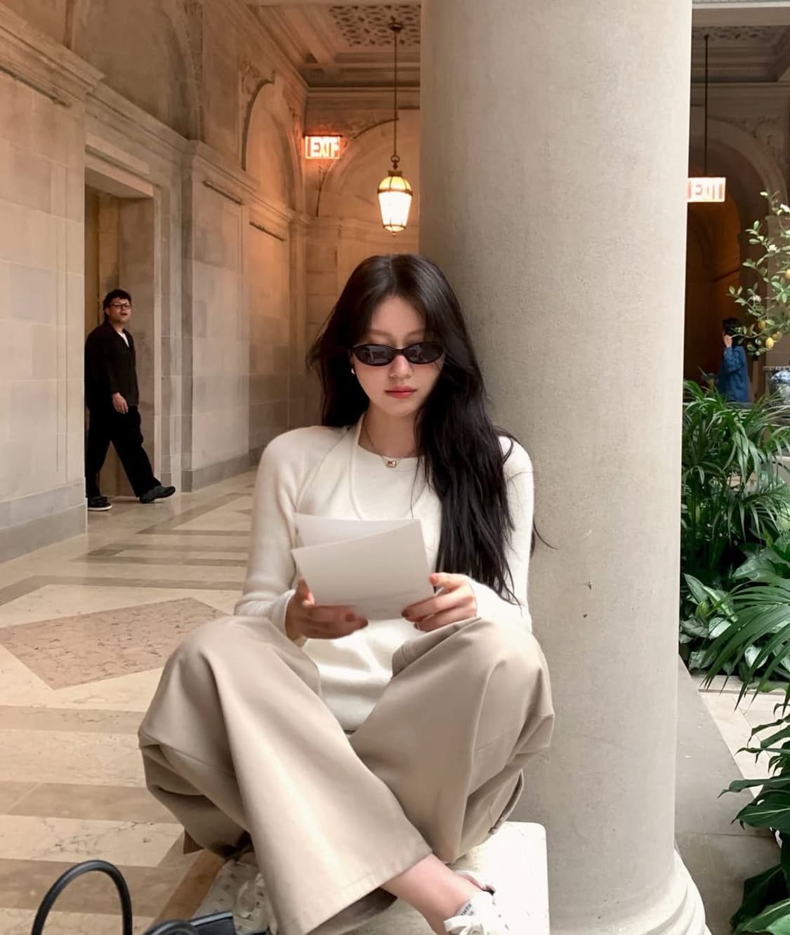 택o새제품) 르플레인 홀터 레이어드 니트 상품이미지5