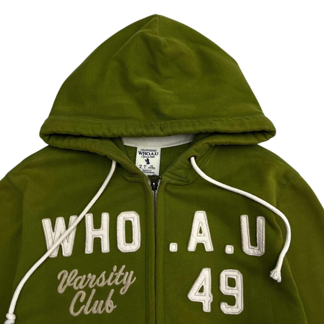 후아유 센터패치 말차맛 후드집업 L 상품이미지4