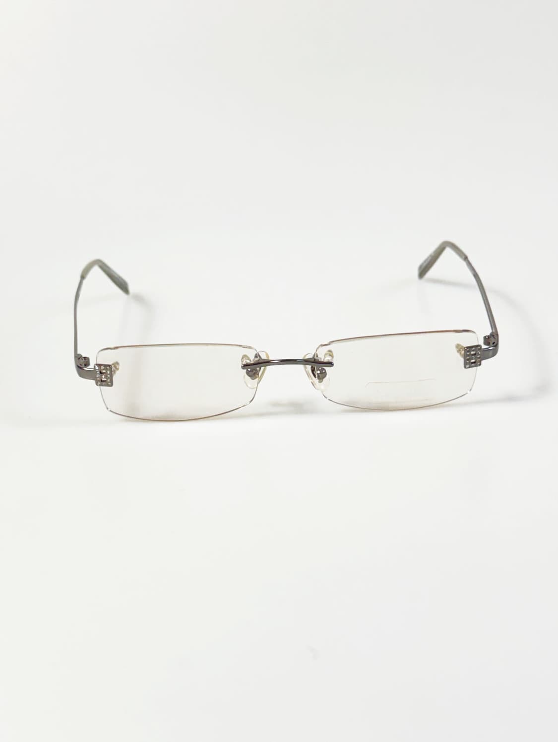 R&B EYEWEAR 메탈 무테 스퀘어 프레임 빈티지 안경 상품이미지2