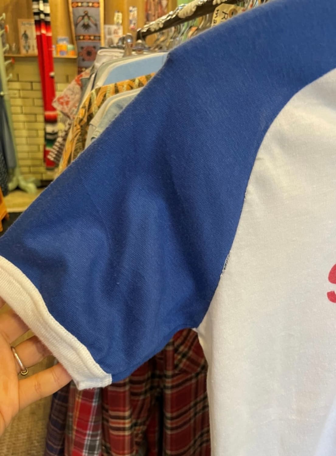 1970–80's Vintage Raglan Team Tee  상품이미지3