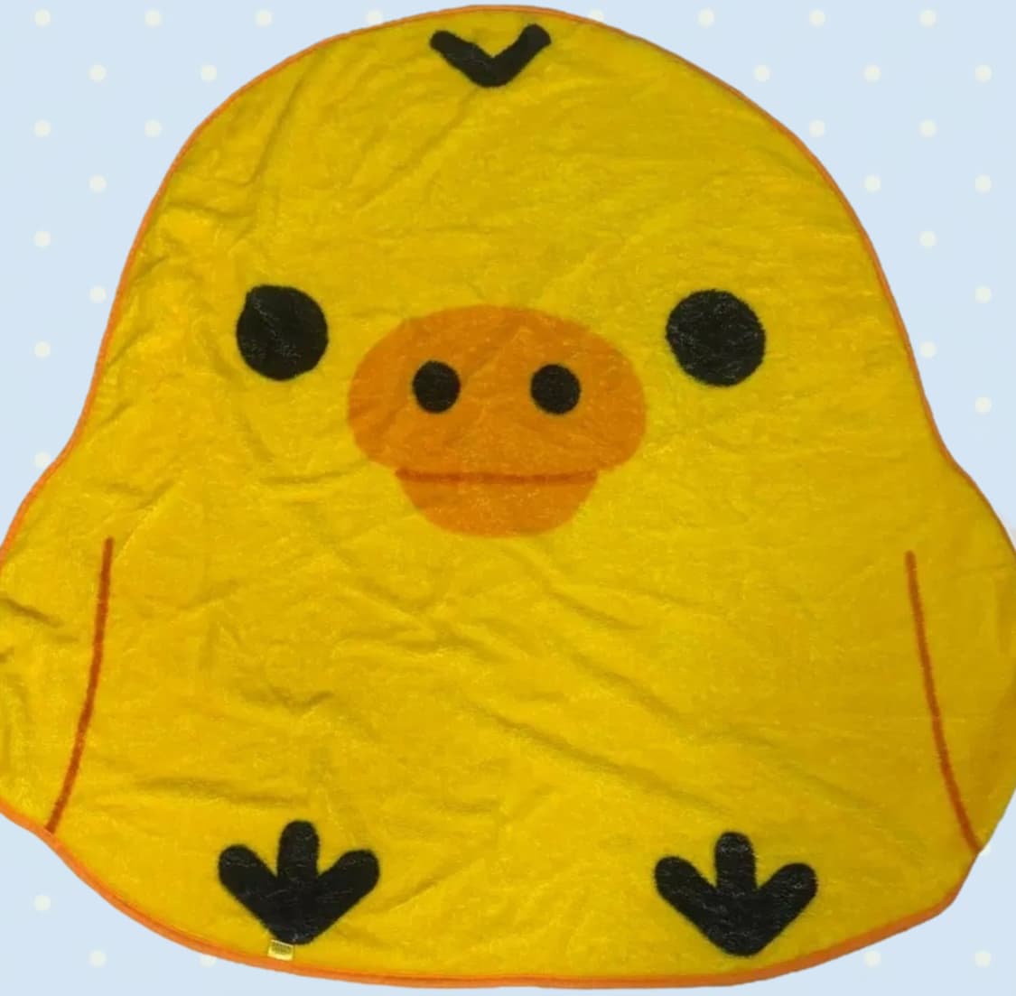 산엑스 리락쿠마 키이로이토리 담요 러그  상품이미지1