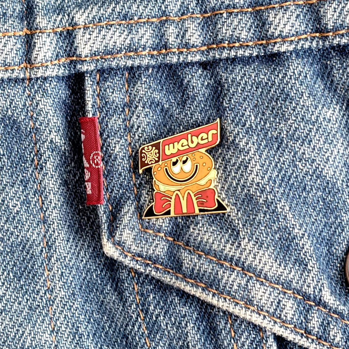 맥도날드 빈티지 크루 핀뱃지 라펠핀 ‘Weber Burger’ 상품이미지1