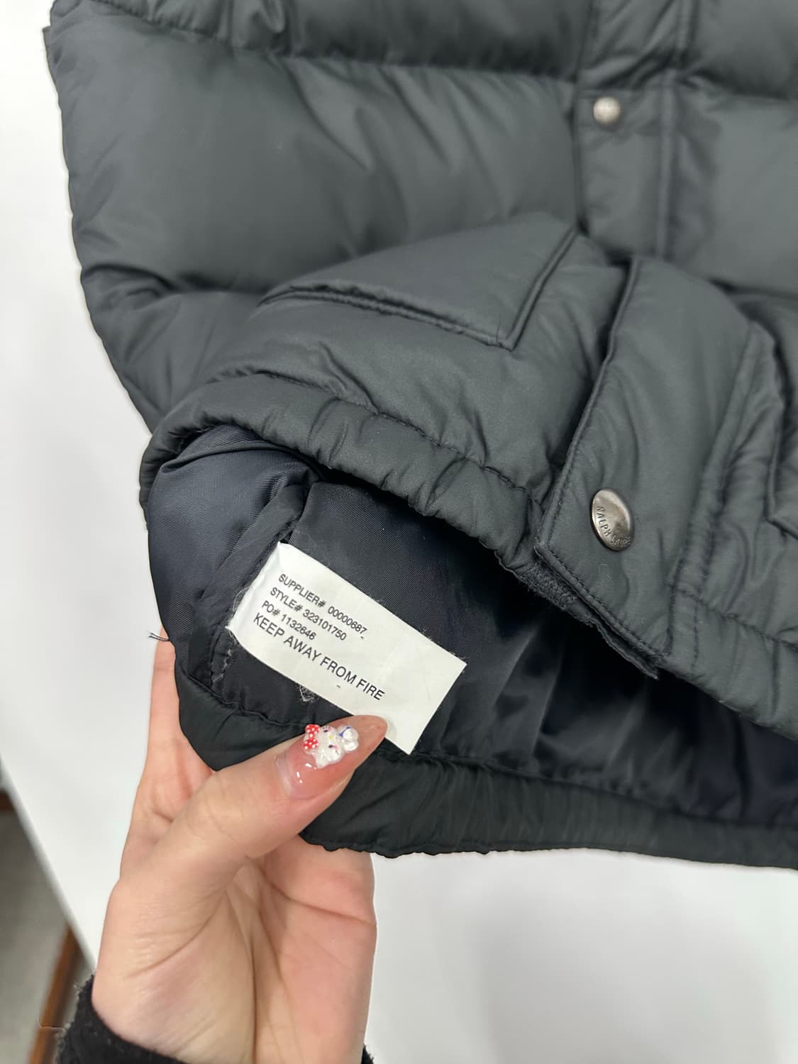 폴로 블랙 조끼 패딩  상품이미지4