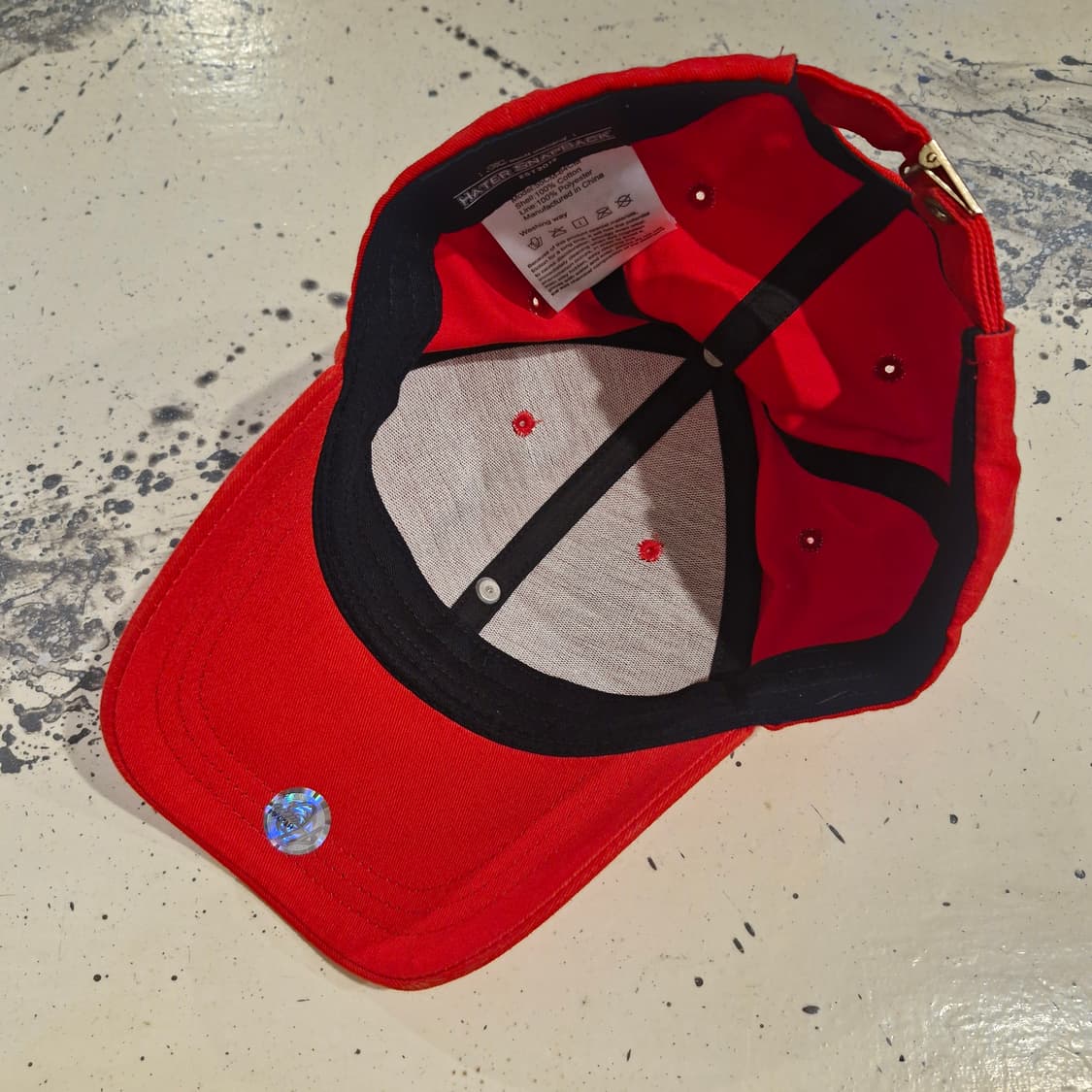 헤이터 골드 마리화나 볼캡 레드 상품이미지4