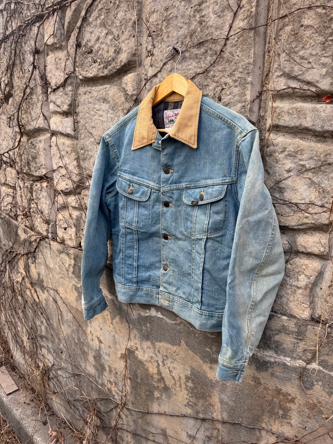 70~80s lee 빈티지 스톰라이더 하드페이딩 워싱 데님 트러커 자켓 상품이미지3