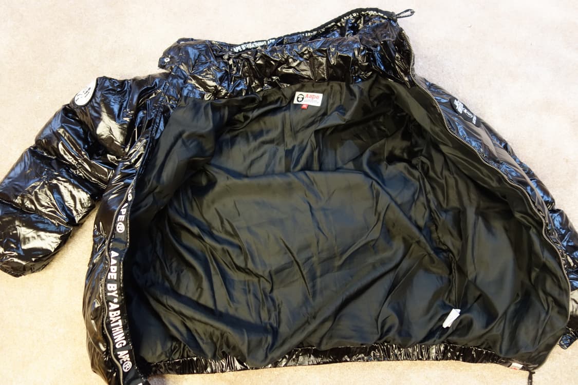 베이프 AAPE UNIVERSE 유광 패치 다운 자켓 상품이미지6