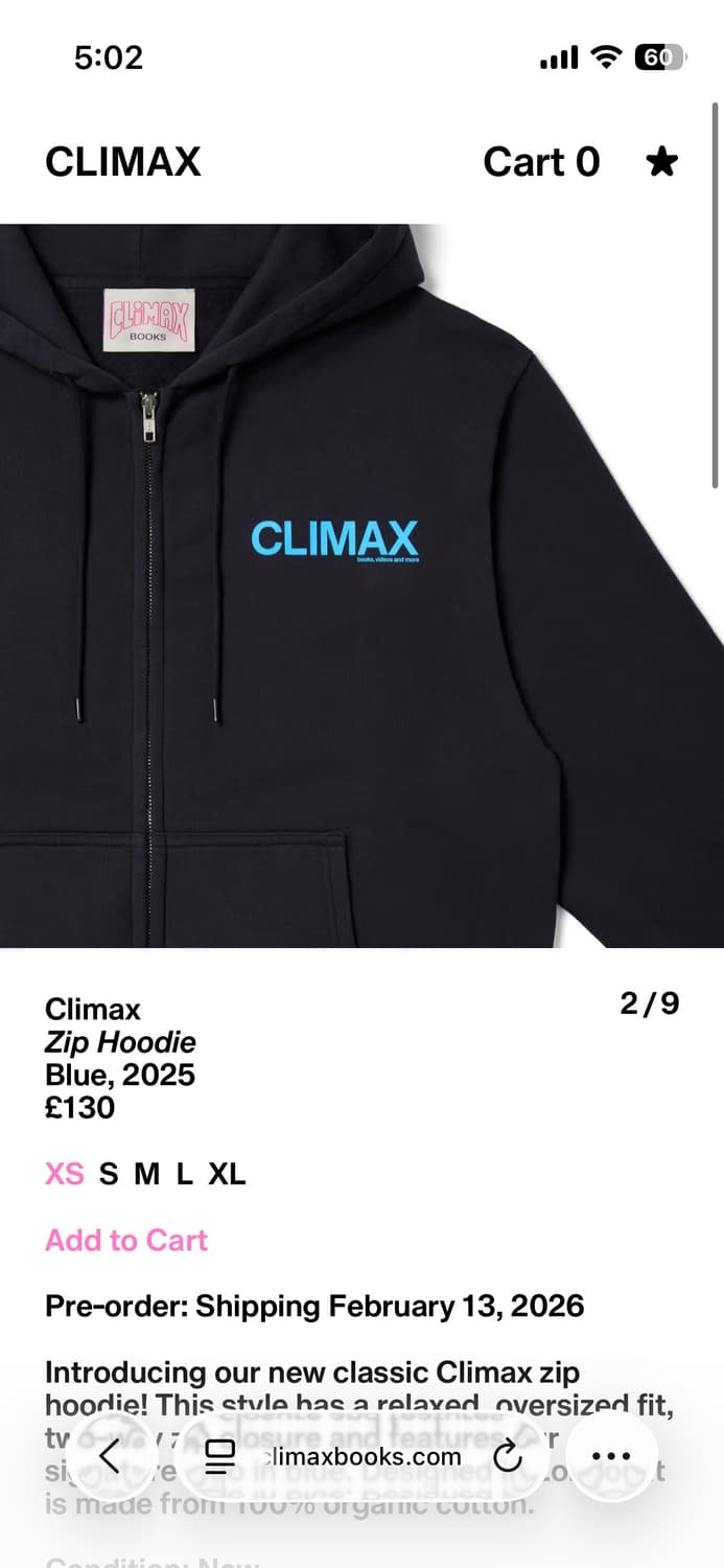 climax books 후드 집업 상품이미지3