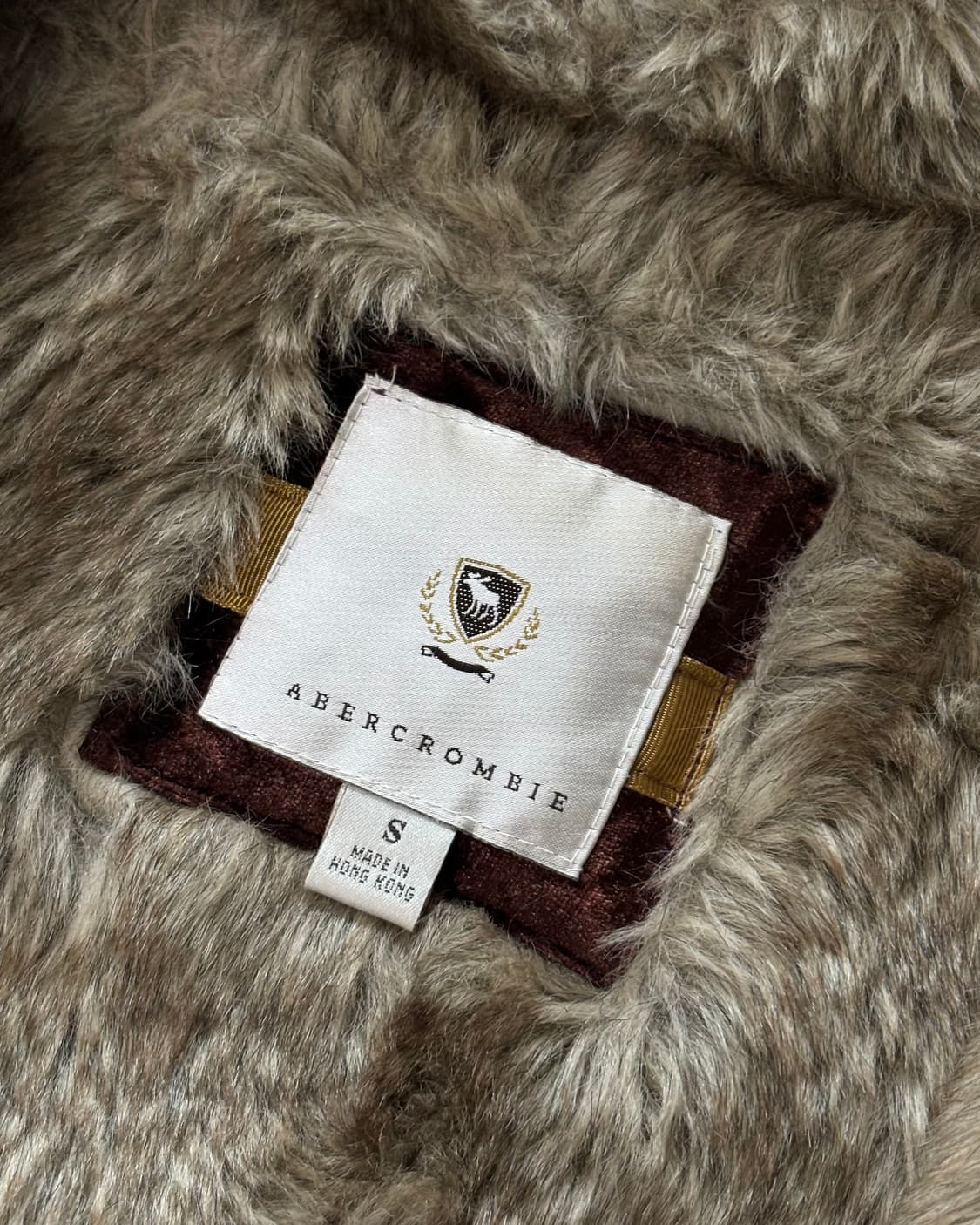 Abercrombie 아베크롬비 브라운 퍼안감 후드집업 상품이미지5