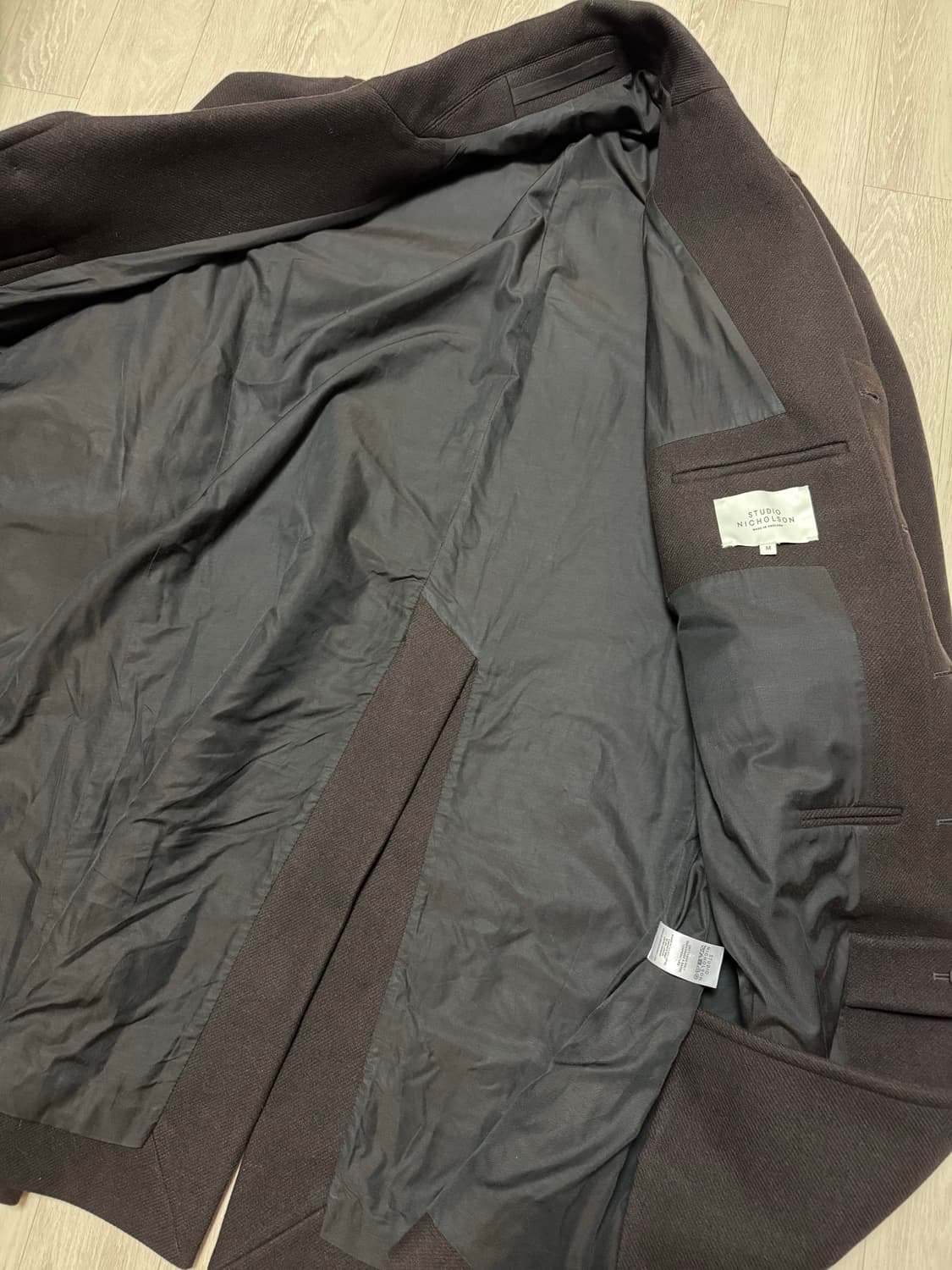 스튜디오니콜슨 sampson 코트 브라운 m사이즈 상품이미지7