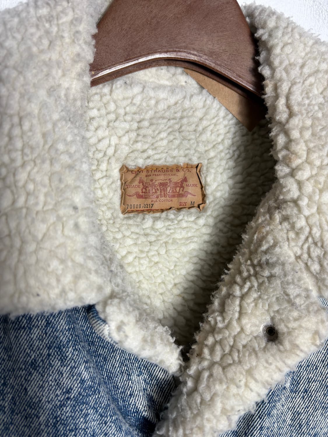 Levis 리바이스 오렌지탭 사어링 카라 데님 자켓 상품이미지3