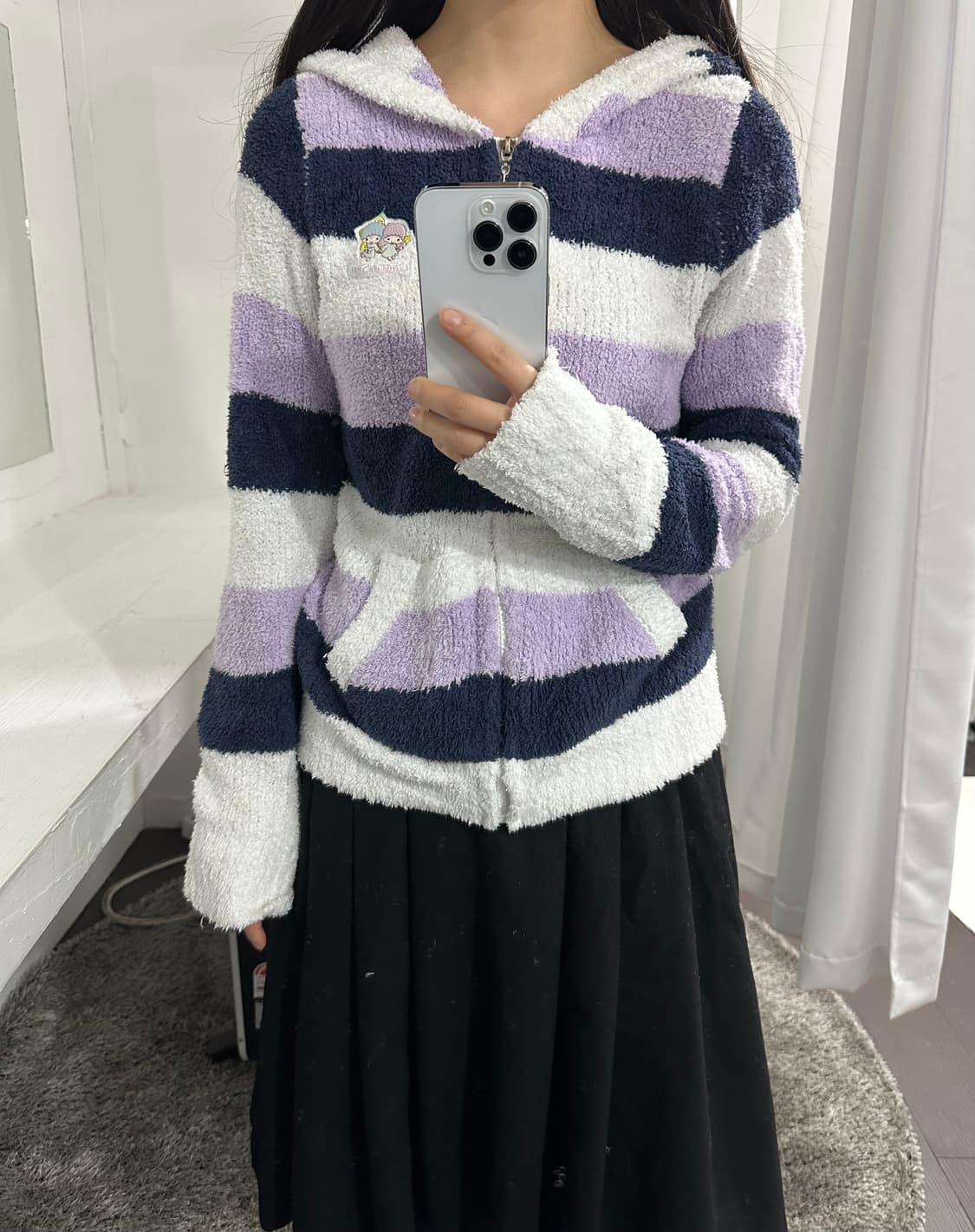 sanrio fleece hood zipup 상품이미지4