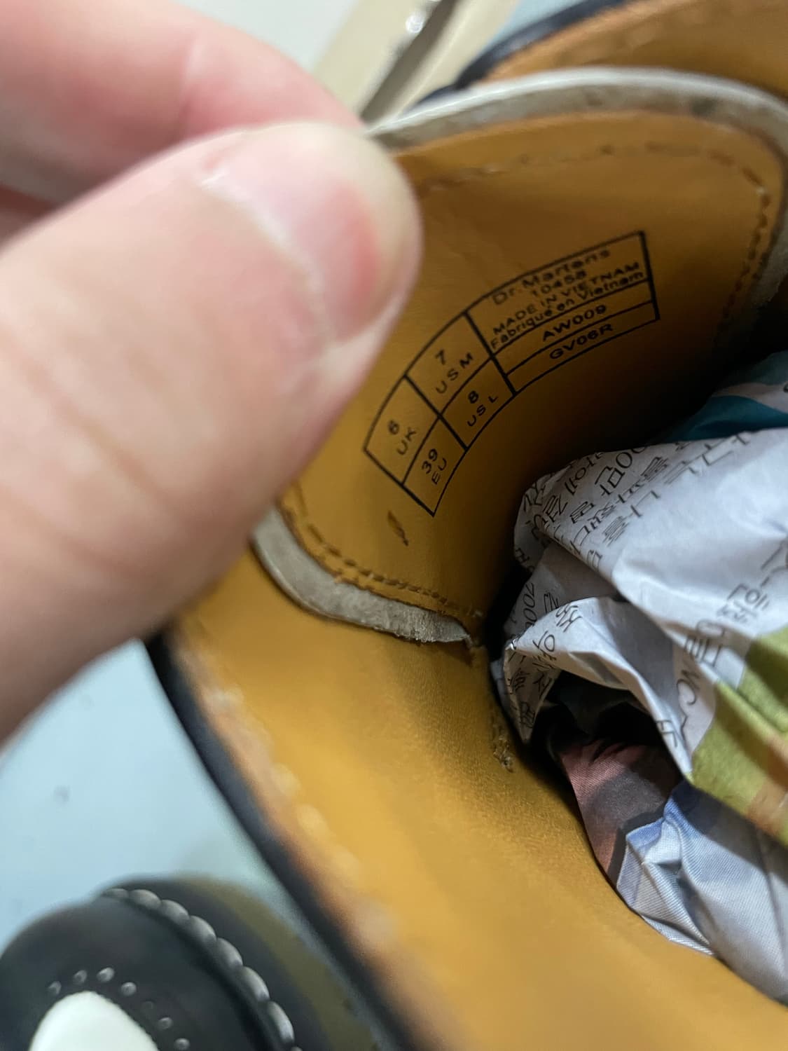 닥터마틴 3989 벡스 블랙 앤 화이트 스무스 UK6 상품이미지8