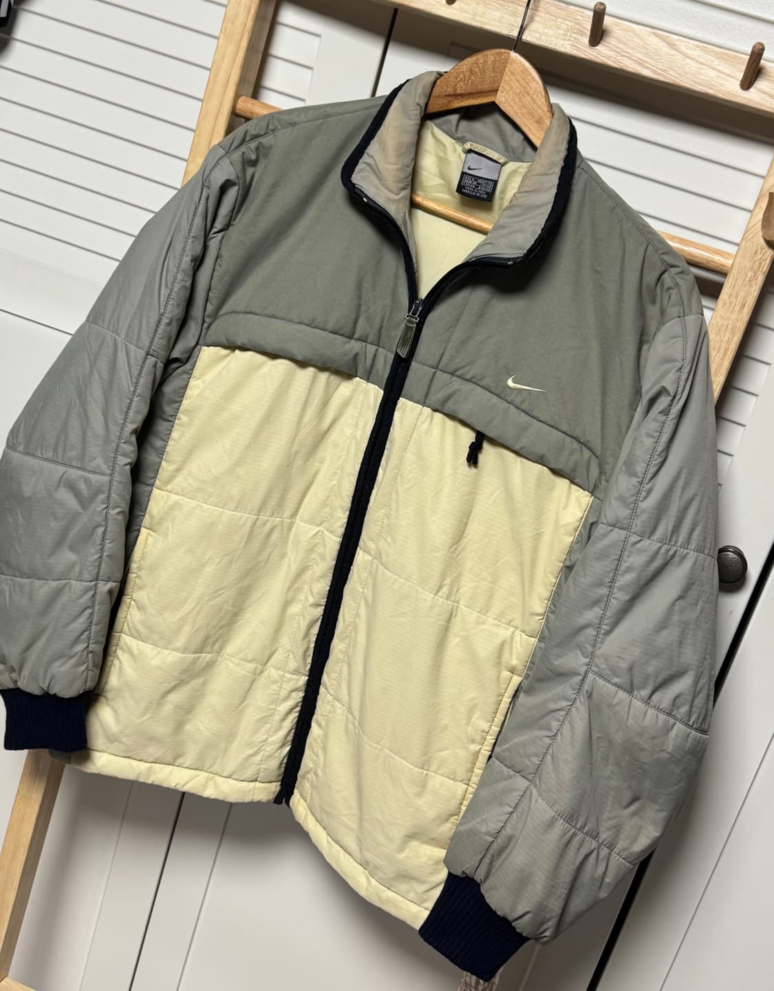 나이키 카키 올드스쿨 y2k 초경량 점퍼 자켓 상품이미지2