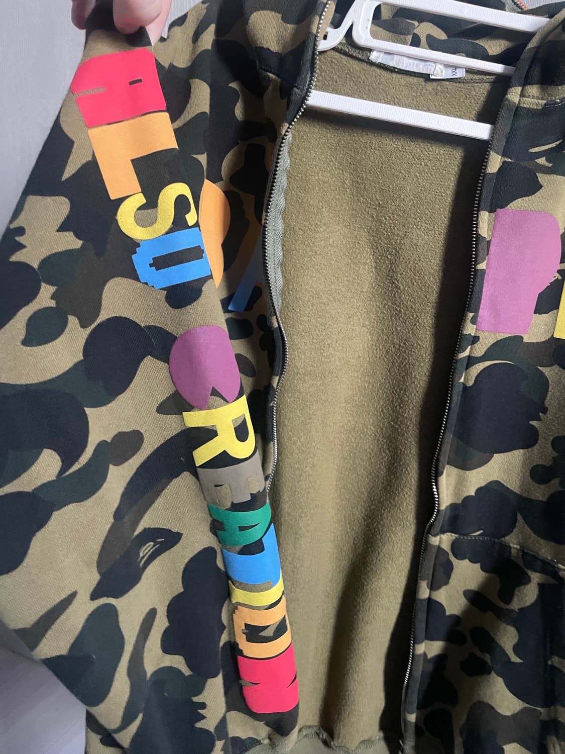 베이프 레디메이드 샤크 타이거 후드집업 xxl 상품이미지5