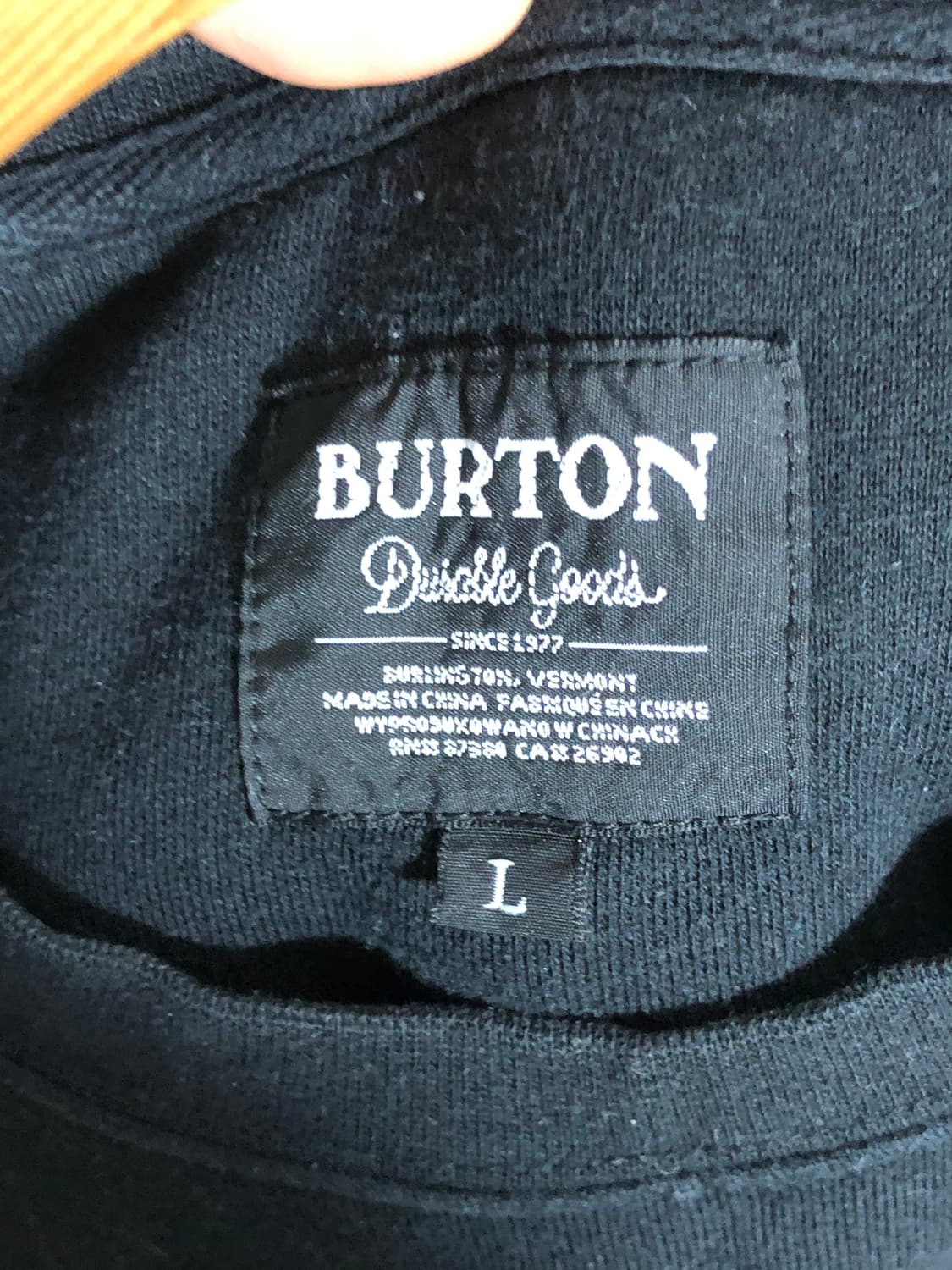 버튼 맨투맨 블랙 스웻 티셔츠 L 상품이미지3