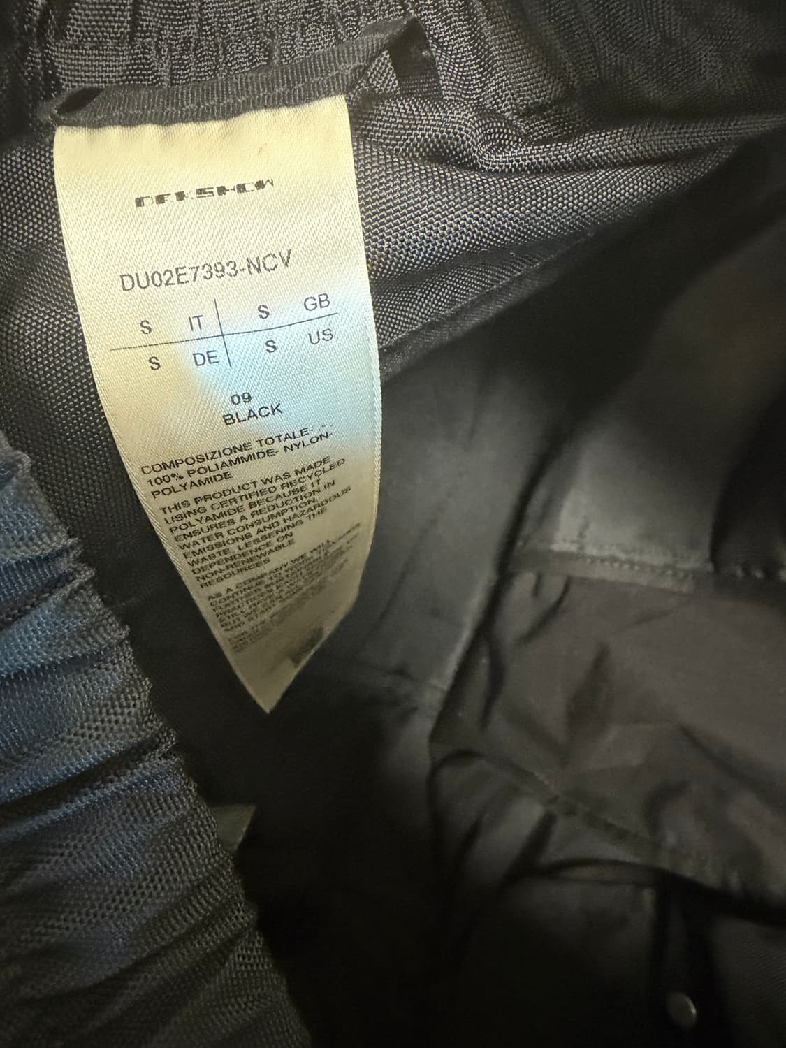 릭오웬스 Drksdw 푸셔팬츠 s 상품이미지6