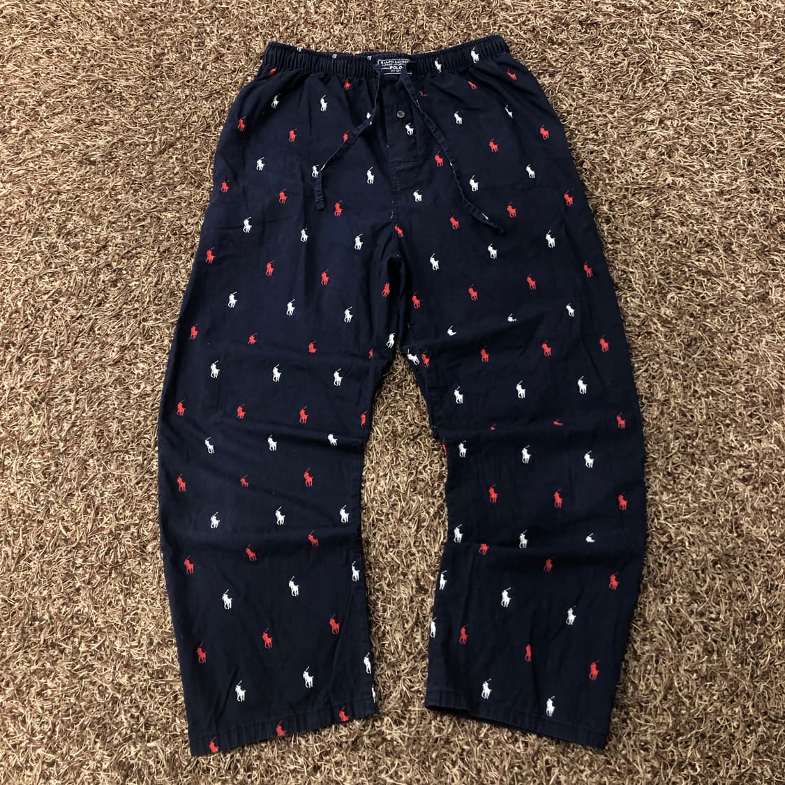폴로 랄프로렌 포니 패턴 코튼 파자마 잠옷 팬츠 상품이미지1