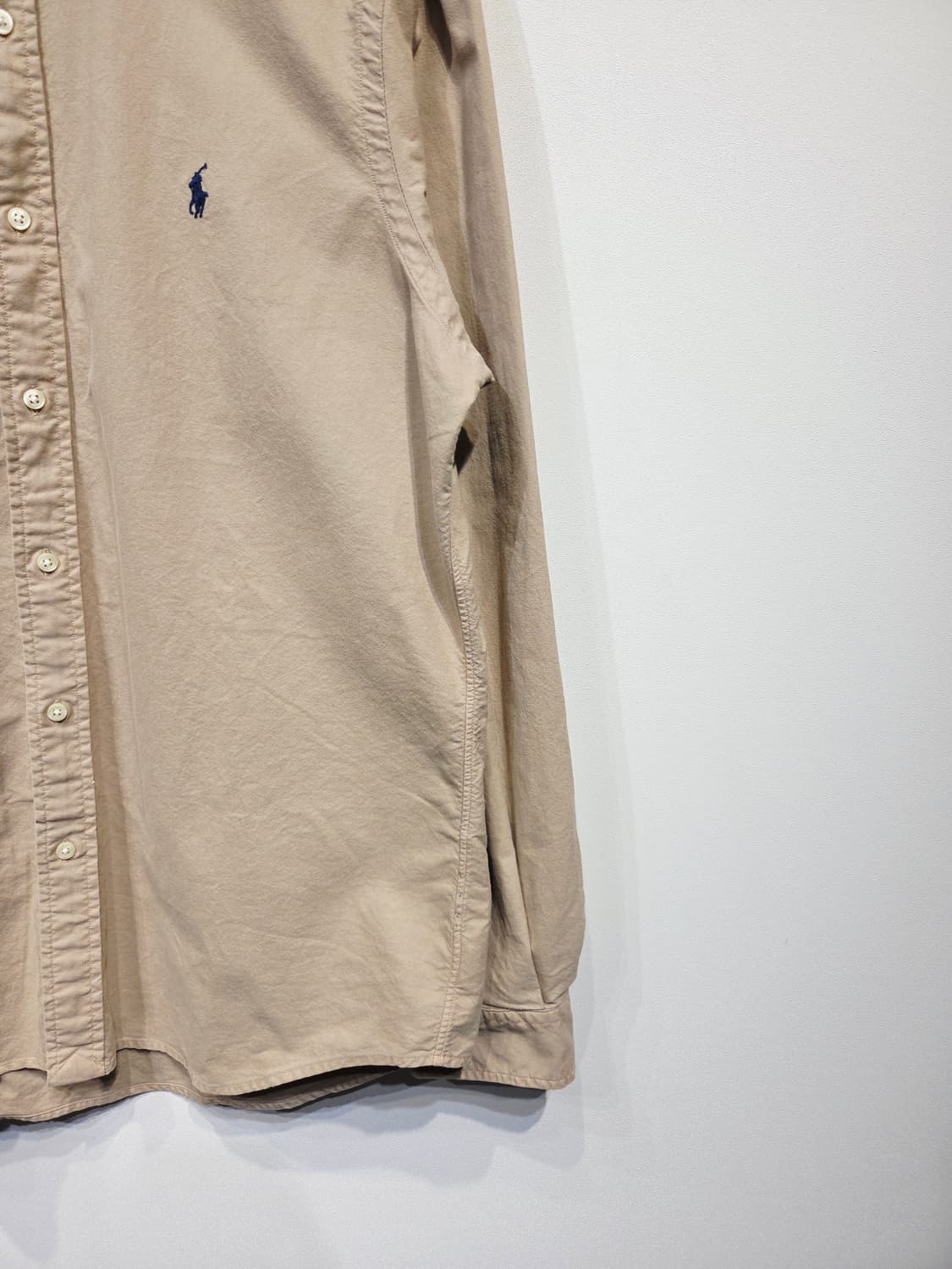 폴로 랄프로렌 클래식핏 코튼 셔츠 베이지 상품이미지5