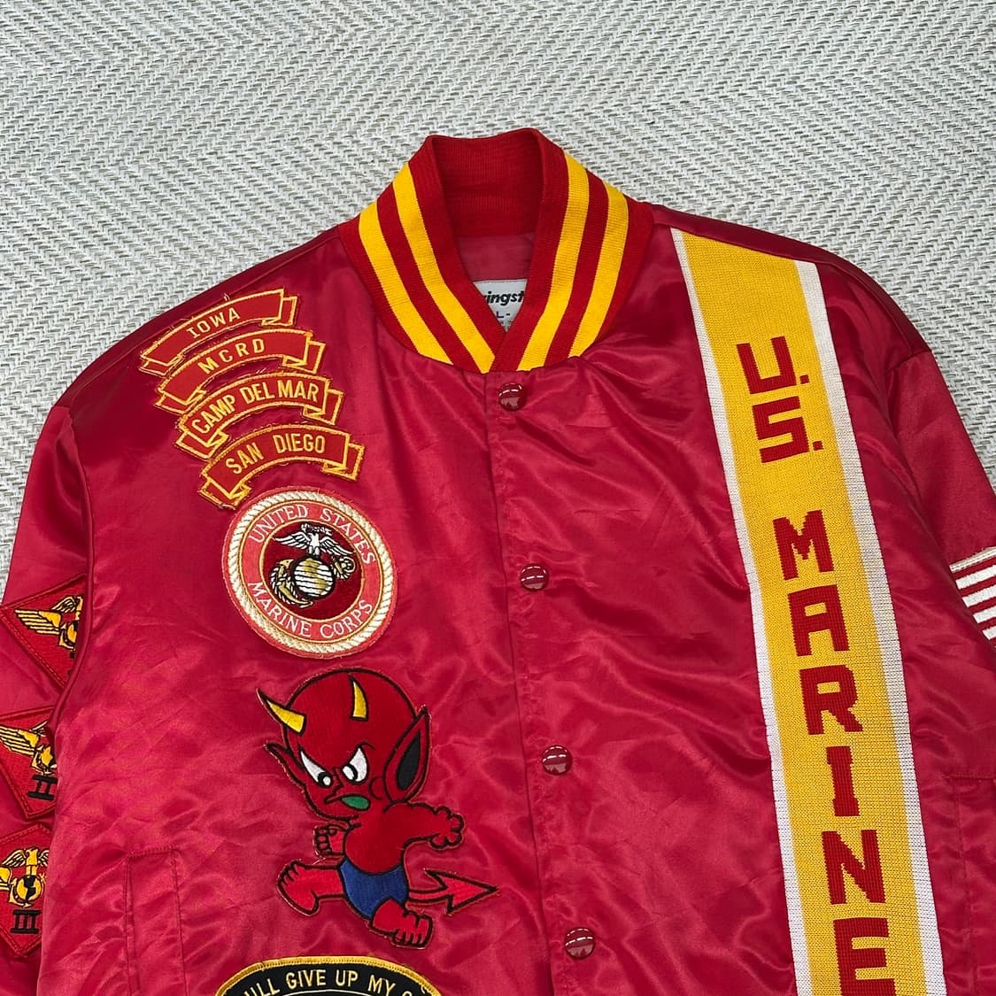 스윙스터 패치 새틴자켓 r2940 상품이미지4