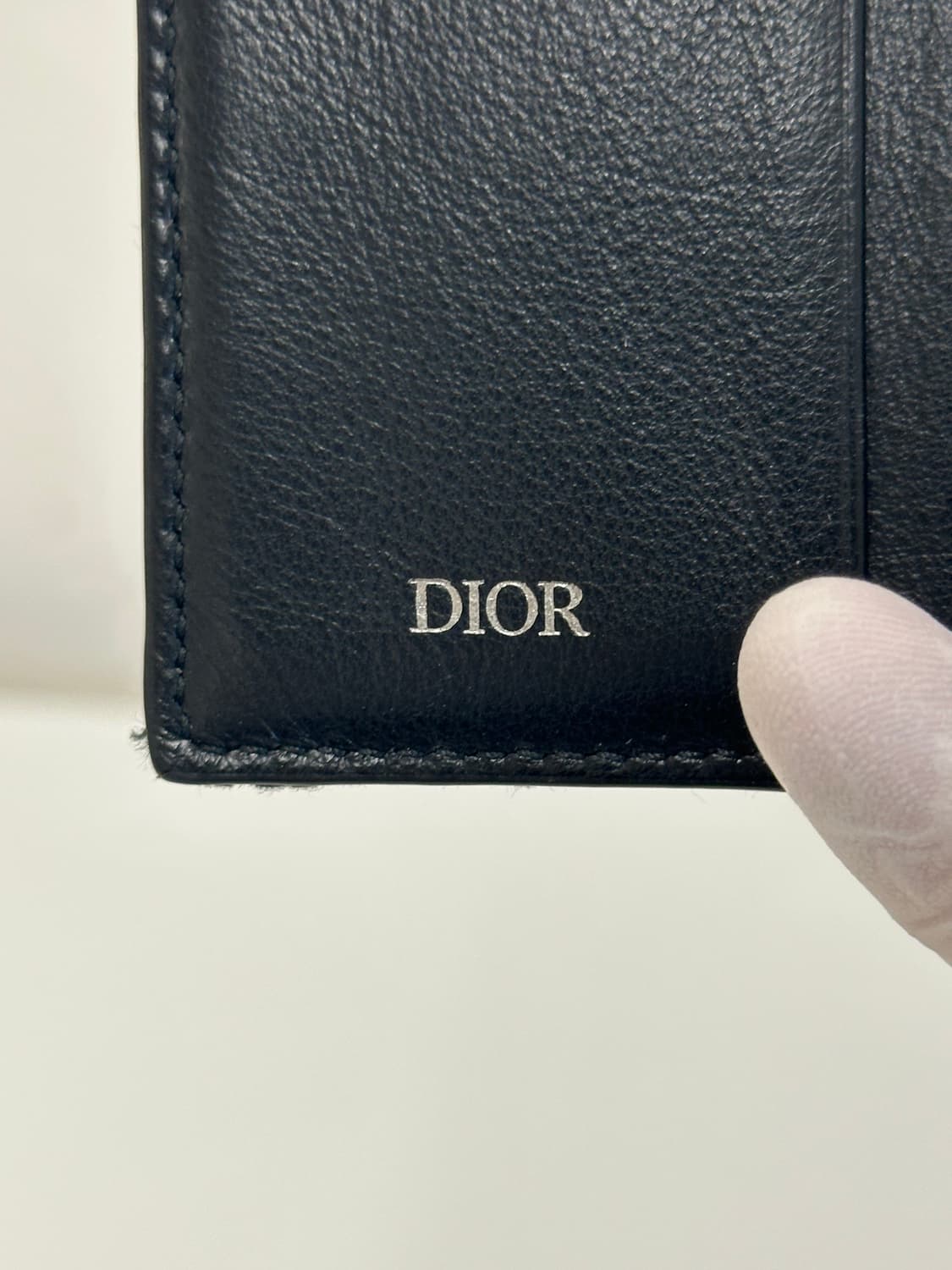 A / 디올 오블리크 자카드 컴팩트 버티컬 반지갑 블랙 상품이미지8