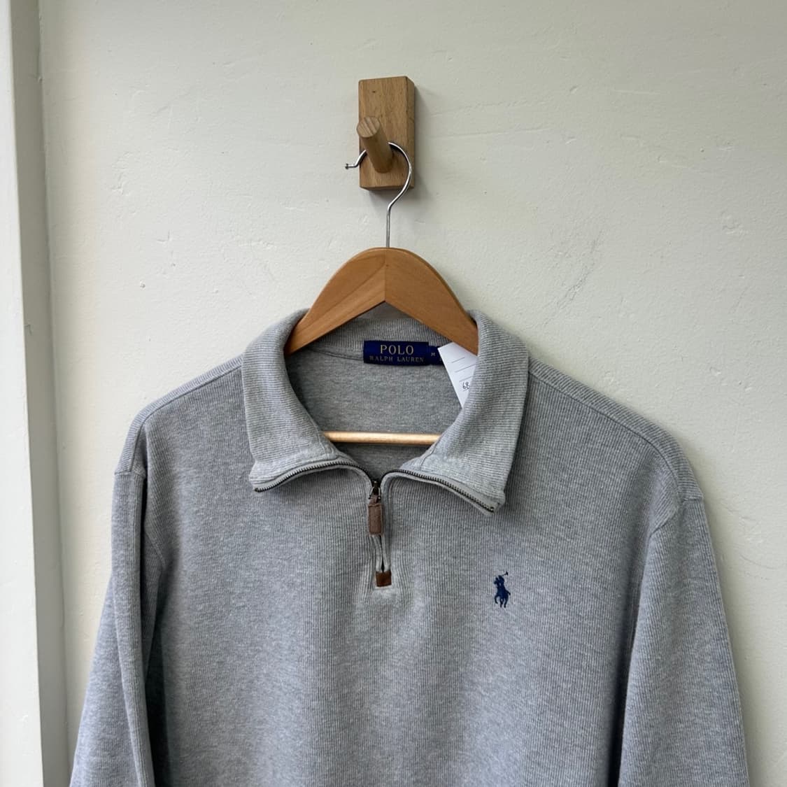 16278 - 폴로 랄프로렌 그레이 반집업 니트 상품이미지1