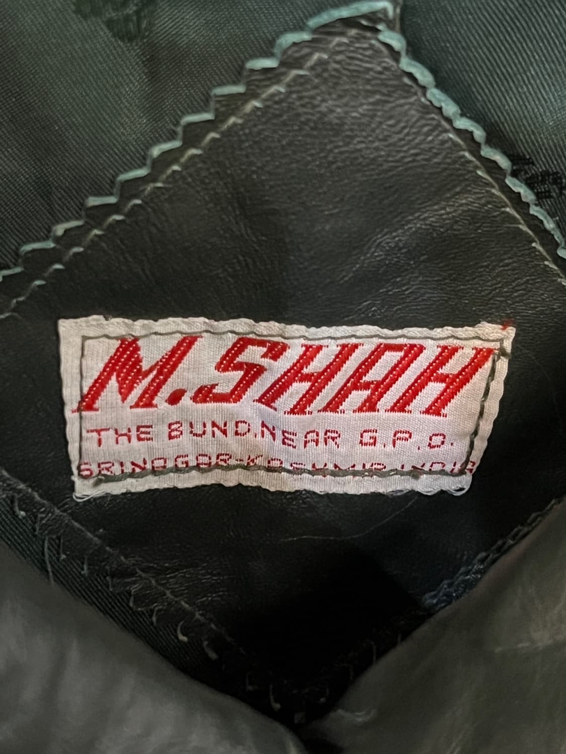 빈티지 견장 레더 자켓 상품이미지8