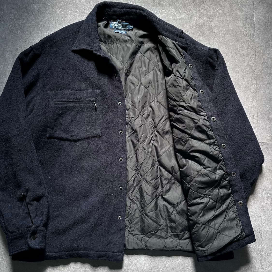 폴로 네이비 울 셔츠 자켓 (va.92) 상품이미지3