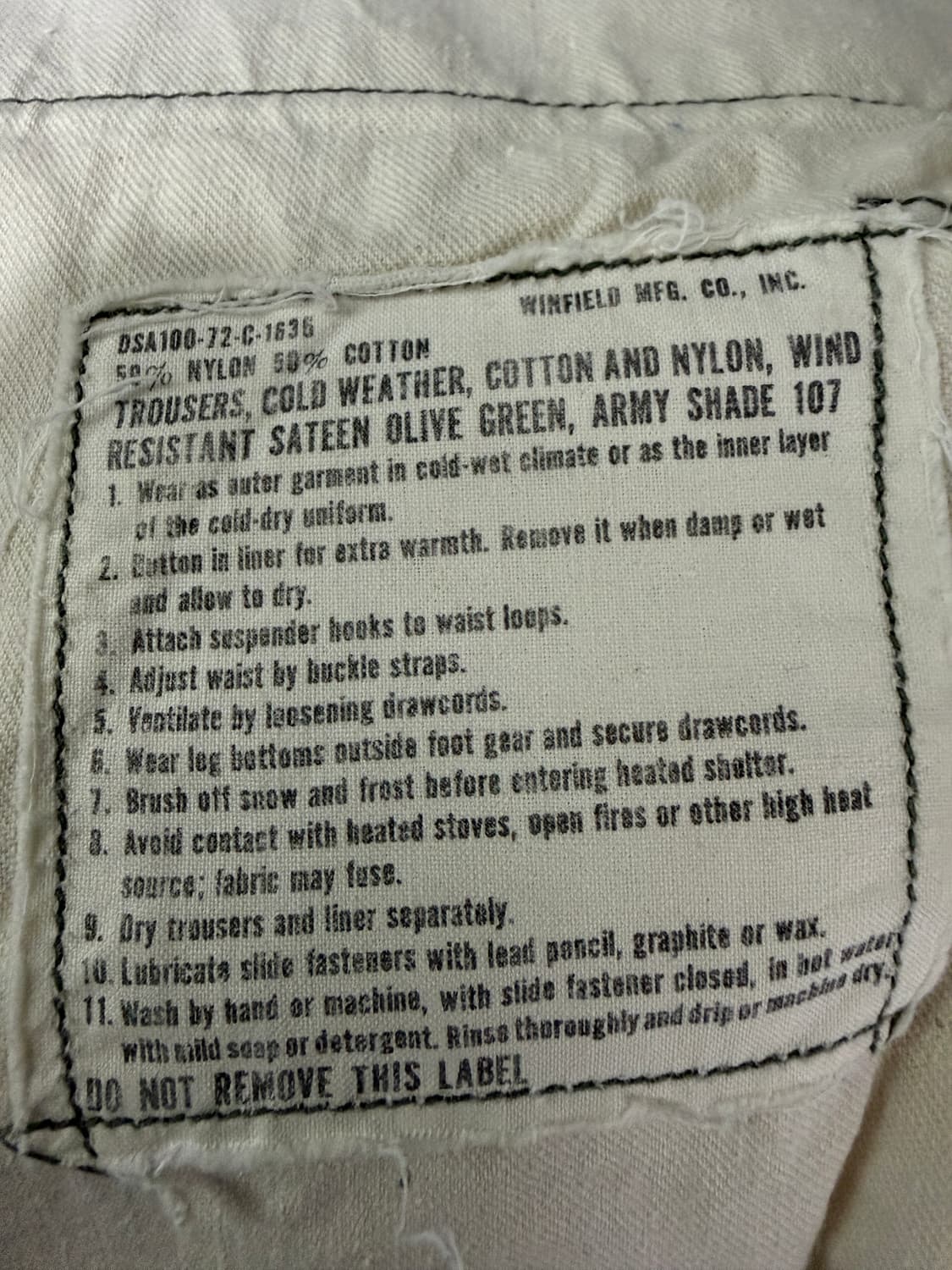 70년대 오리지널 M-65 팬츠 small short 상품이미지8