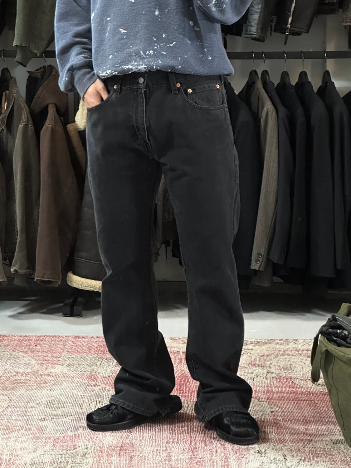 00's 리바이스 517 블랙 부츠컷 플레어진 상품이미지10