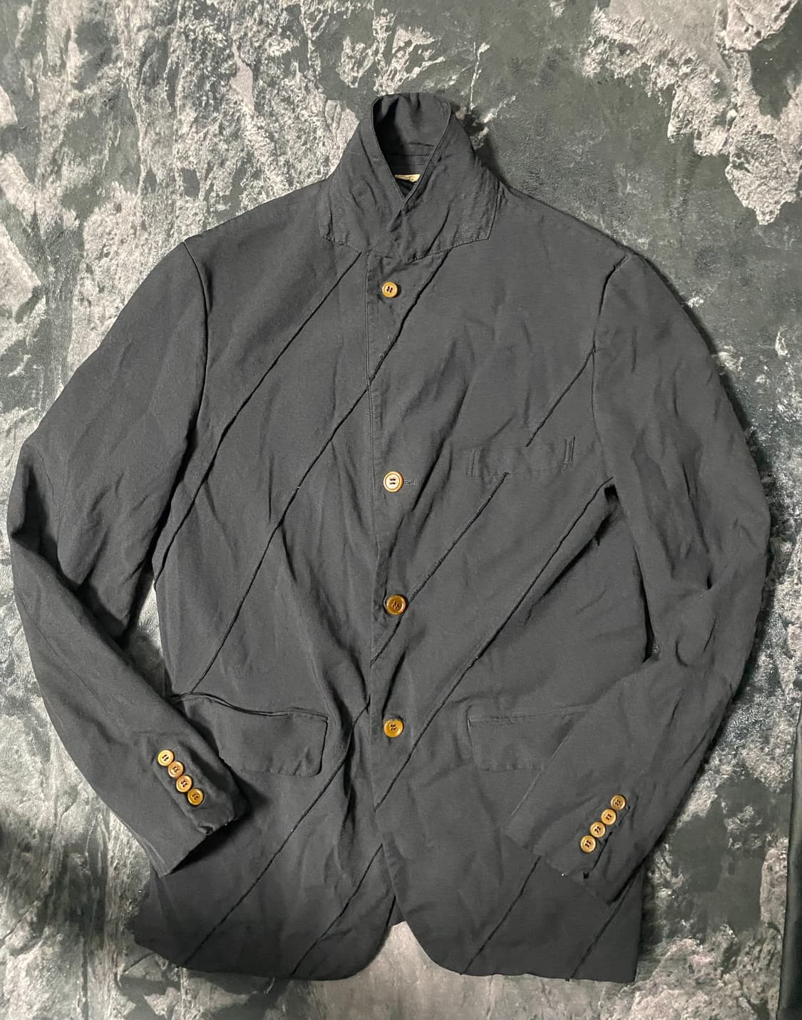 꼼데가르송 옴므 듀스 사선디테일 축융 자켓 상품이미지1