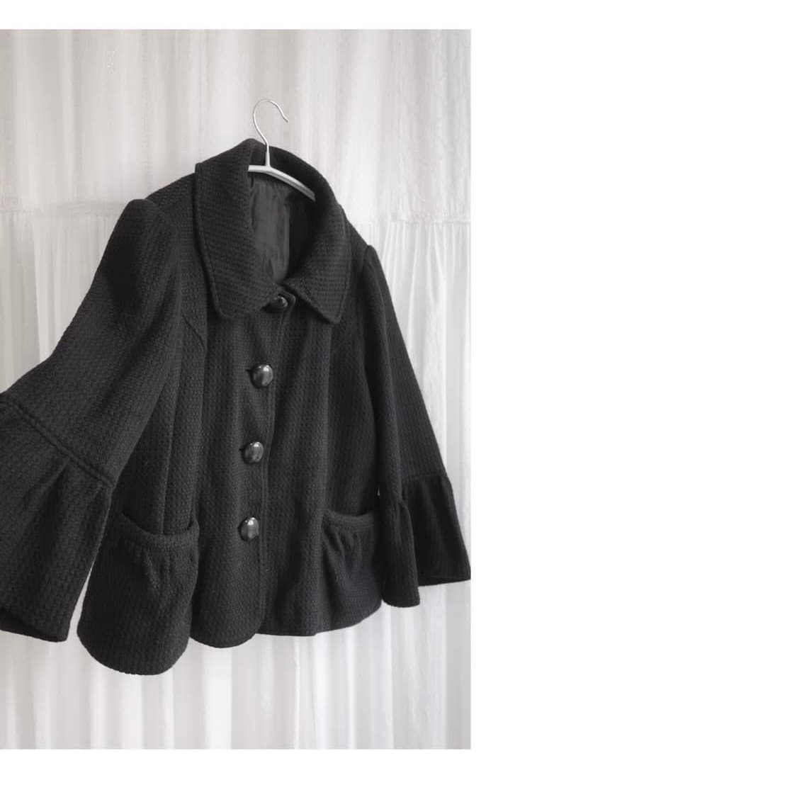 피코트 하프자켓 사와코 니혼진 모리 케이프 코트 갸루 일본 소금 빈티지 상품이미지1