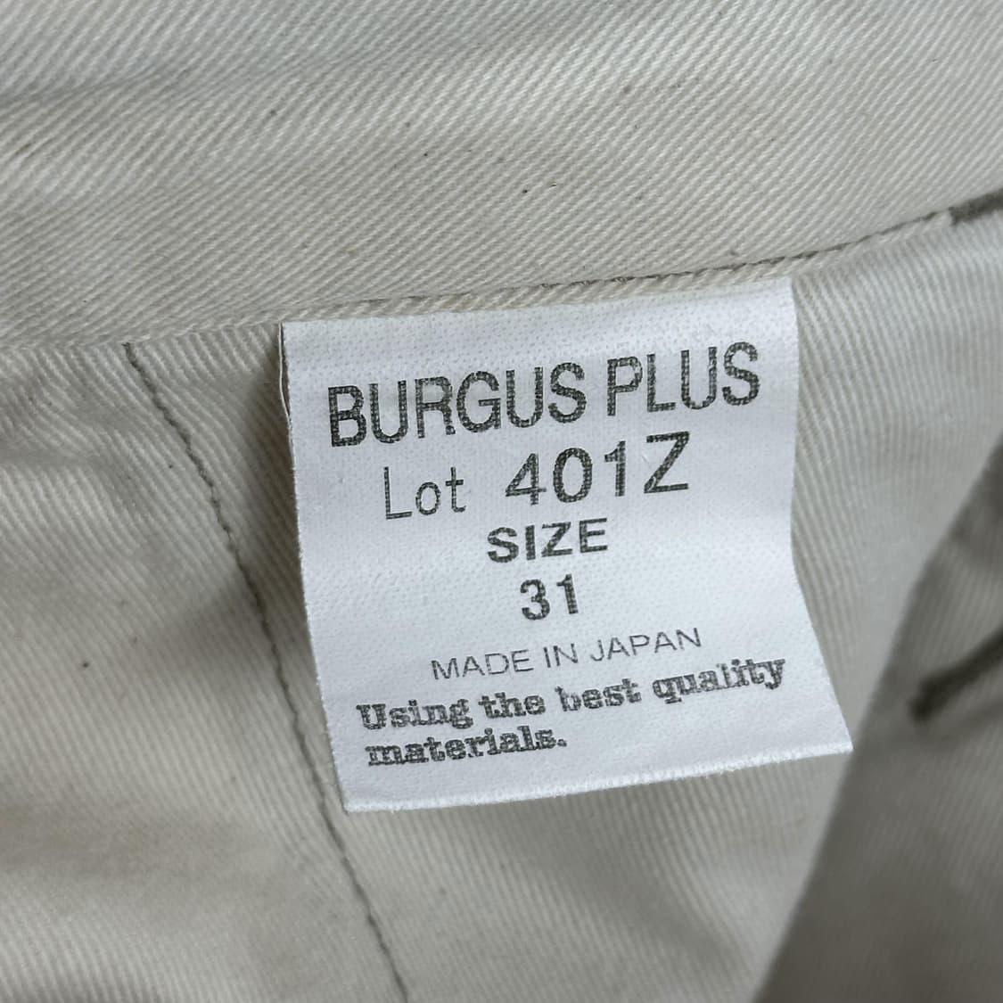 31 버거스플러스 재팬 Lot 401z 클래식 치노팬츠 상품이미지6
